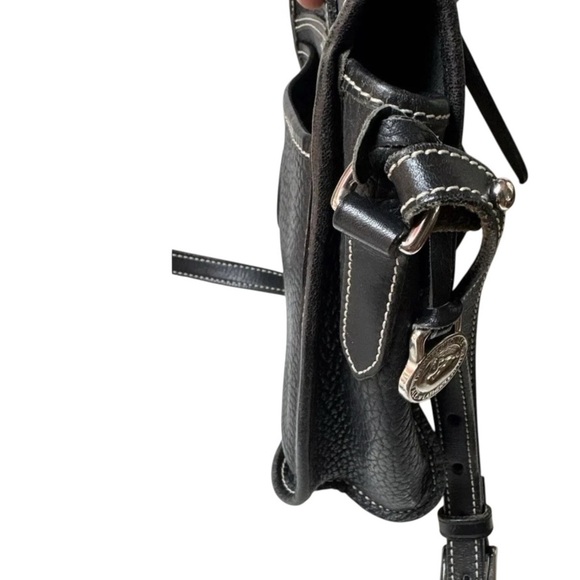 Vintage Dooney & Bourke Equestrian Crossbody Bag-Black AWL Leather - Picture 11 of 11